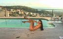 Sunnygirlz: Spogliarello da yoha latina alla piscina