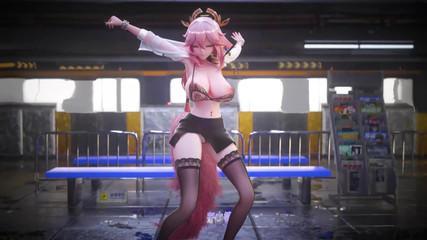 MikuMotion: [mmd] オフィスレディ制服;ペンシルスカート;レースThong;書記