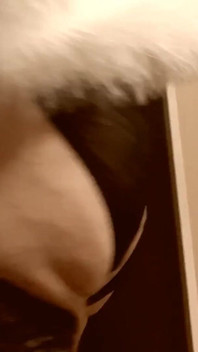 Retro Transfurlady Shows Tits and Hard Cock and Cums