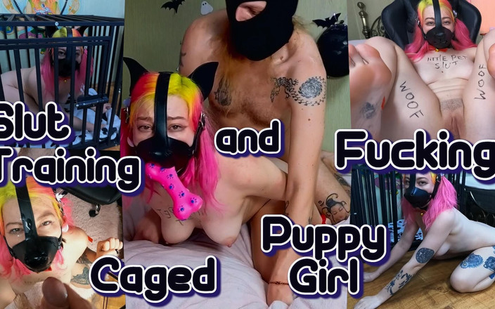 Sweet Sansarella: Slut Training and Fucking Caged Puppy Girl