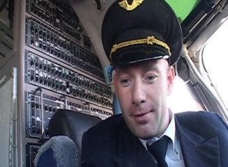 Analiscius: Stunning brunette gets ass fucked by airplane pilot