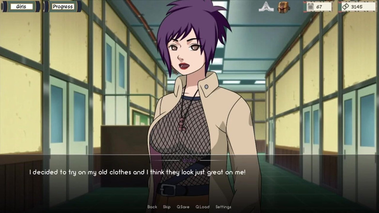 LoveSkySan69Real: Kunoichi教练 - 火影忍者教练 [v0.21.1] 第110部分 hitana在教室里被loveskysan69干