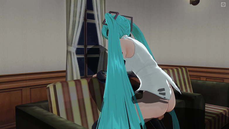H3DC: 3d хентай hatsune miku катається на вашому члені і отримує сперму в пизду