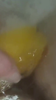 Heet bad met heet harig bosje super lang haar