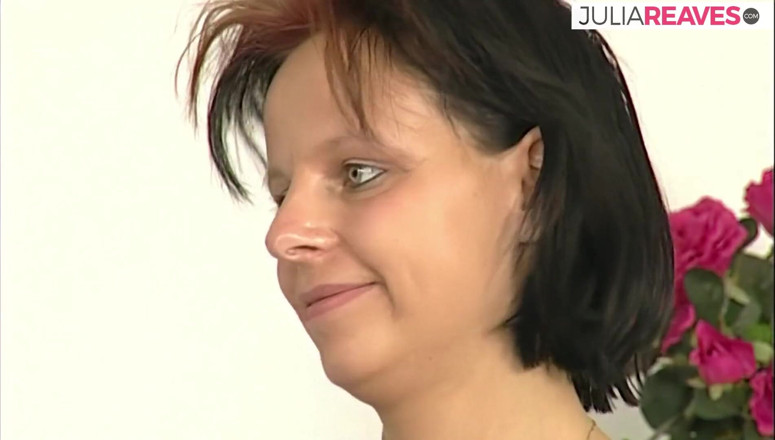 Retro German Casting Tour: Sexy girl gets hairy cunt fucked with a huge dildo