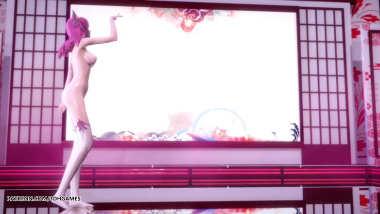 3D-Hentai Games: [MMD] IU - LILAC Spirit Blossom Ahri Sexy Striptease League Of...