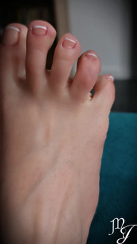 Love & Worship My Feet After My French Pedicure - Mistress Julia