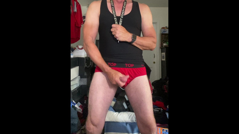 JockDad87: Top Dilf Jockdad87 Natáčí horkou nálož spermatu