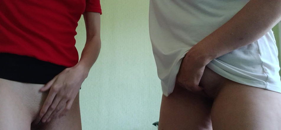 Lesbian-candys: Gepassioneerde lesbische masturbatie van een echt stel