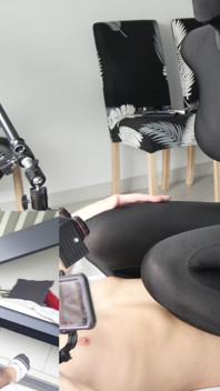 Encasement Zentai hitam 2 pancutan mani