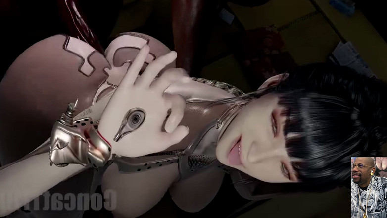 Good news media: Eve dostává její thicc tlustý zadek ošukaný velkým černým pérem, Emma...