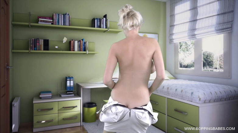 Bopping babes: Holly m - gaun mungil warna putih