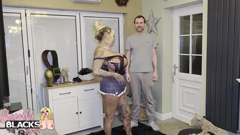 Creampie cum whores: Huge Cock Fuck a Fan Bambiblacks