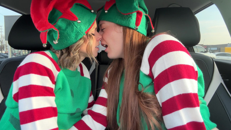 Serenity Cox: Horny Elves Cumming in Drive Thru With Lush Remote Controlled...