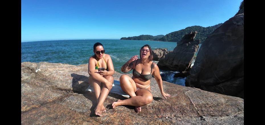 Lidi Ferrari: Saya mewawancarai yang terpanas di pantai São Paulo, Daine Belan,...