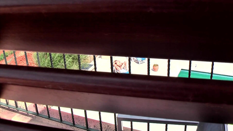 German Porn: Blonde Poolside Double Penetration Ecstasy