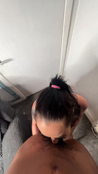 POV BBC Deepthroat Blowjob