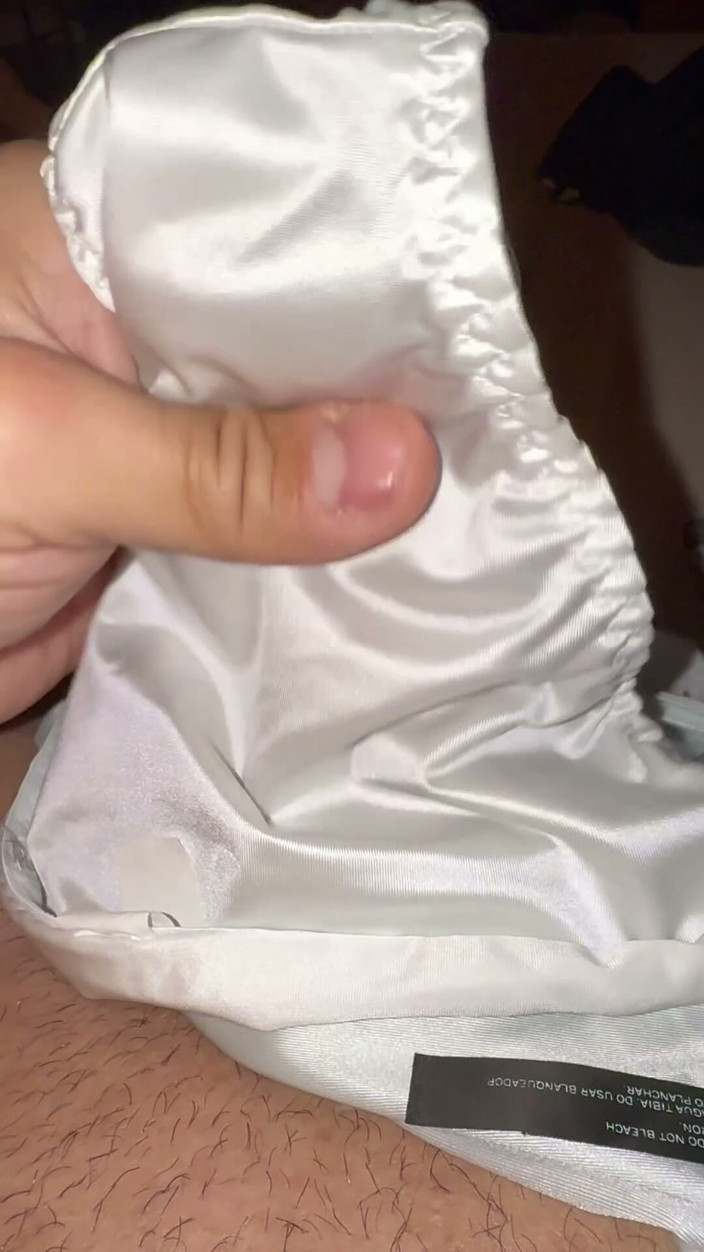 Bigbrook45: White Silky Panties Getting Drenched
