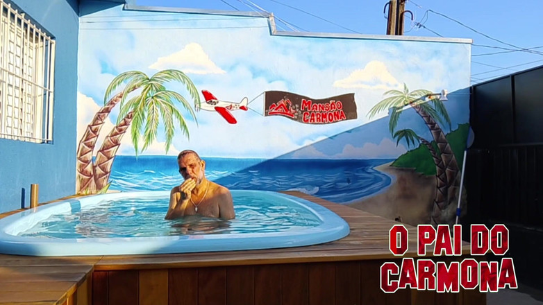 Carmona's father: 오파이도카르모나가 수영장에서 즐기며 엉덩이를 하고 싶어