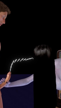Sadako Masturbación Con La Mano (el Anillo - Animación De Halloween)