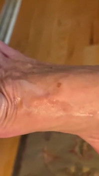 Cum on Stepaunt's Feet with Red Nails and Anklet JOI Dirty Talk MILF GILF Footjob