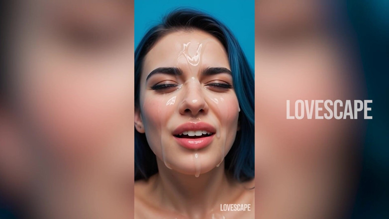 Lovescape: Het vluggertje van sexy cyberbabe - voorovergebogen kap, diepe stoten en...