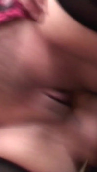 Horny BBW sprayed on her big boobs