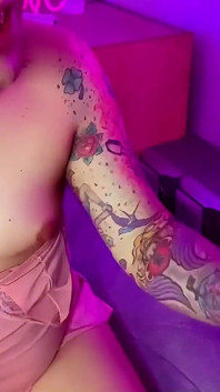 Trans Girl Emma Ink Sucks Big Dick with Whipped Cream