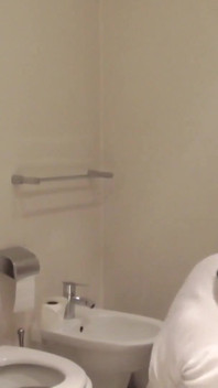 Princess Ass Cleaning After Toilet