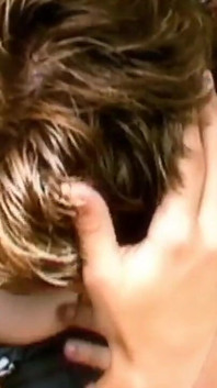 A horny young couple has sex in a car in the middle of nature