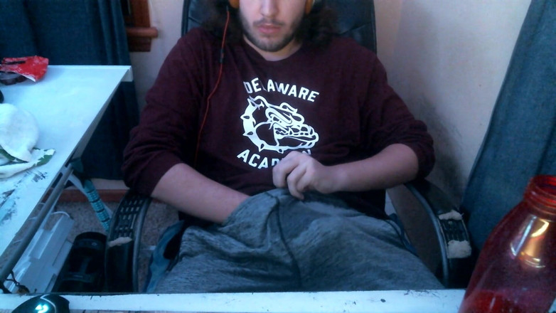 The Man: Pissing my clothes and cumming