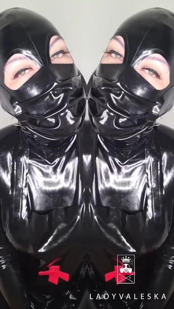 Lady Valeska: Cum Eating for Lady Valeska's Rubber Clinic