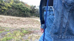 megu2002: Nezávislý trénink č. 34 Těsná sukně s vyhrnutou podprsenkou, odhalená chůze