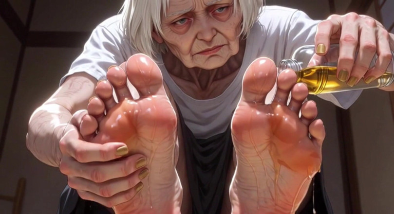 YOUR BEST FANTASY: 87歳のグラニー 官能的なフットオイルマッサージ - 美しい足と爪