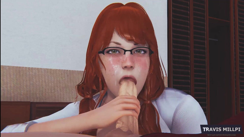 TravisMillpi: Madrastra milf luchando polla con su boca