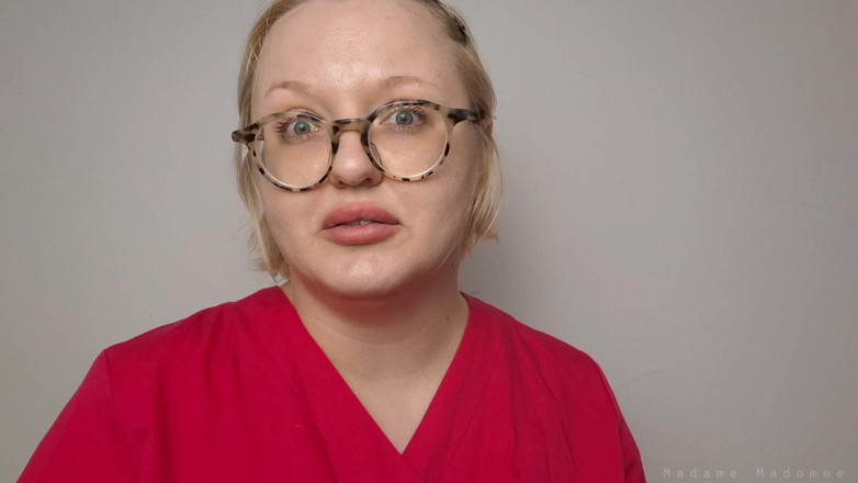 Madame Madomme: Ärztin macht einen Covid- und Grippe-Swab-Test bei sich selbst; Doctress,...