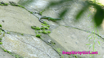 Sexy Dirty Girl: Rough fucking outdoor on an inflatable mattress