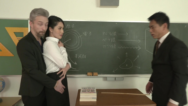 Japornxxx: Mina Asahi insegnante - trio interrazziale!