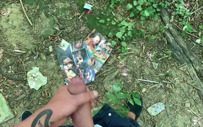 Idmir Sugary: Thick Cock Huge Cumshot on a Pornmagazine at the Cruising...