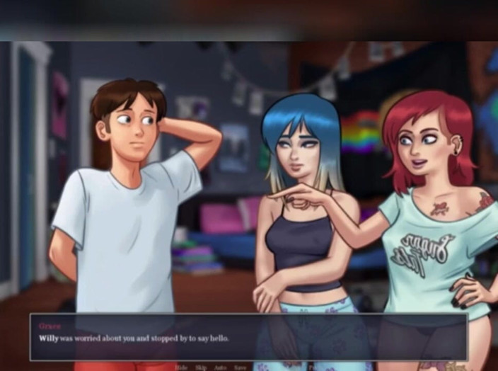 3DXXXTEEN2 Cartoon: Geschlechtsverkehr in augmented reality. 3D-porno, cartoon-sex