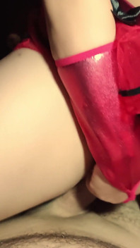 Sexy Latina MILF Devil Costume, Surprise Intimate Ride and Cum Reveal, POV Real Homemade