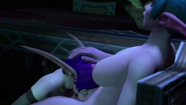 Velvixian3Futanari: Nachtelf futa von trap elf gelutscht - futa transe