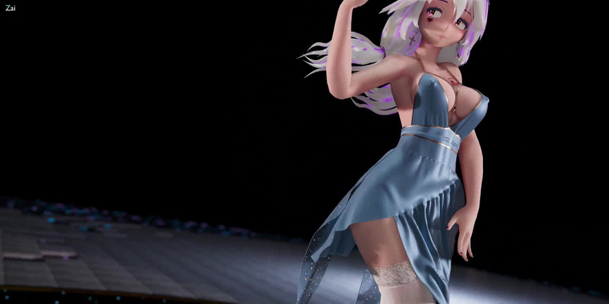 MikuMotion: [mmd] Chocolate Cream 弱音 情趣连衣裙 白丝高跟鞋脱衣舞