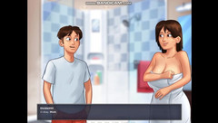 Divide XXX: Saga estivale, maman Debbie prend une douche ensemble