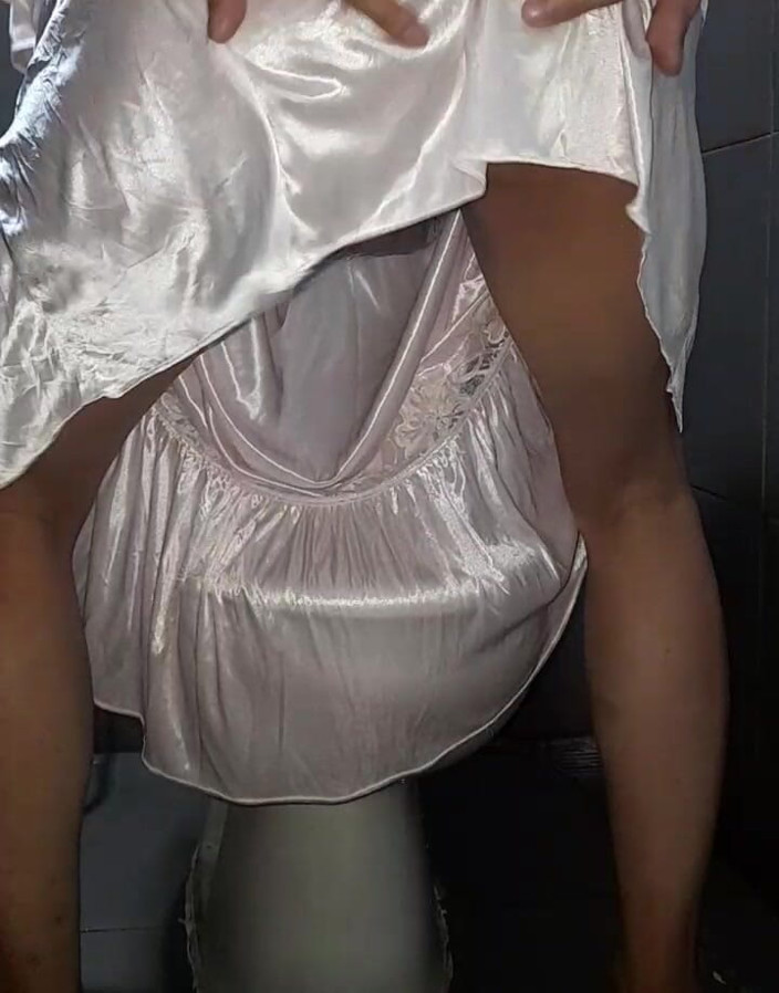 Naomisinka: Travesti muhteşem saten iç çamaşırı zevki