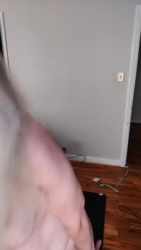 Sexy bBW macht nacktes yoga am morgen!