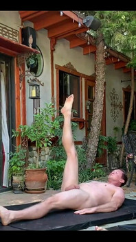 Antrenament pilates goală!