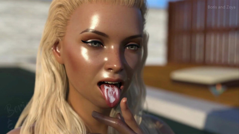 Borzoa: Cumshots and facials on super sexy hot teen blonde