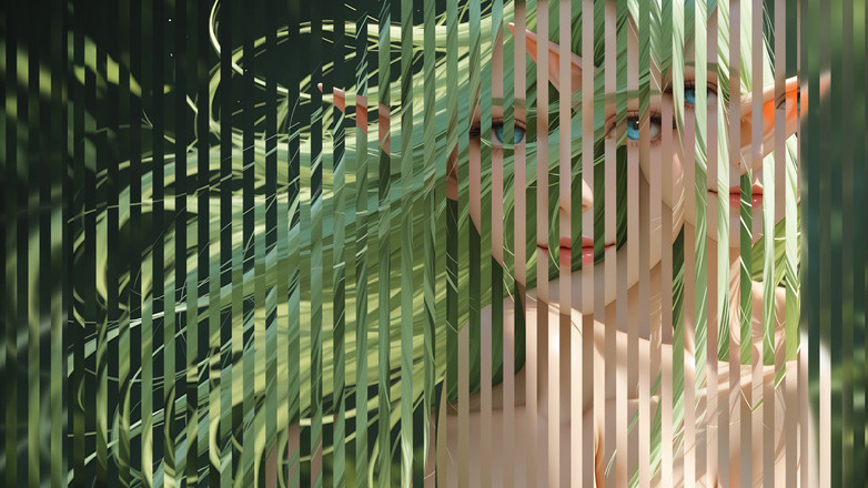 LustRender: Lustrender-diavoorstelling: mooie naakte elfvrouw vloeiende haarkunst - Ai video