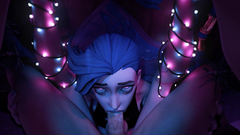 Kaeg Antonovich: Ragazza dai capelli blu scopata cremosa in faccia!